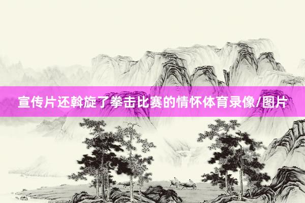 宣传片还斡旋了拳击比赛的情怀体育录像/图片