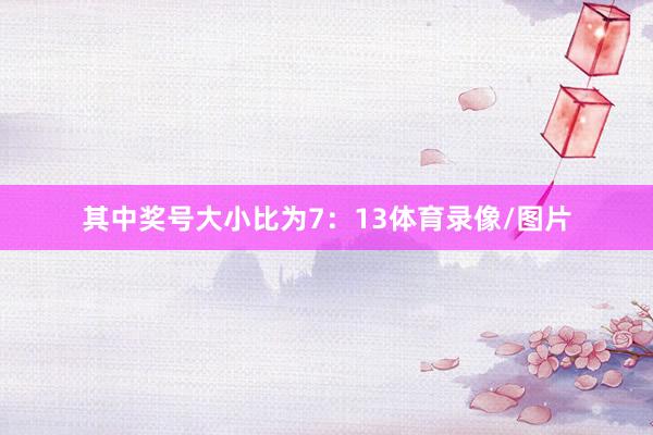 其中奖号大小比为7：13体育录像/图片