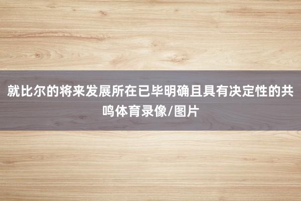 就比尔的将来发展所在已毕明确且具有决定性的共鸣体育录像/图片