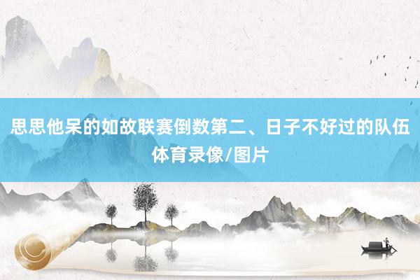 思思他呆的如故联赛倒数第二、日子不好过的队伍体育录像/图片