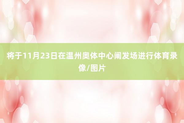 将于11月23日在温州奥体中心阐发场进行体育录像/图片