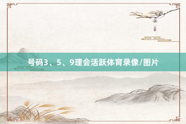 号码3、5、9理会活跃体育录像/图片