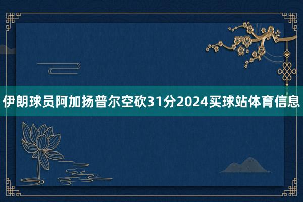 伊朗球员阿加扬普尔空砍31分2024买球站体育信息