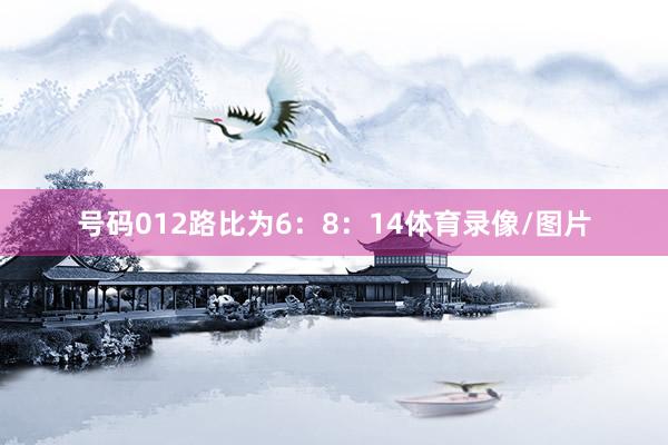 号码012路比为6：8：14体育录像/图片