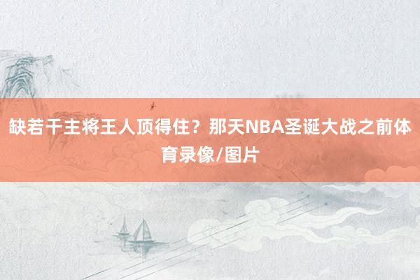 缺若干主将王人顶得住？那天NBA圣诞大战之前体育录像/图片