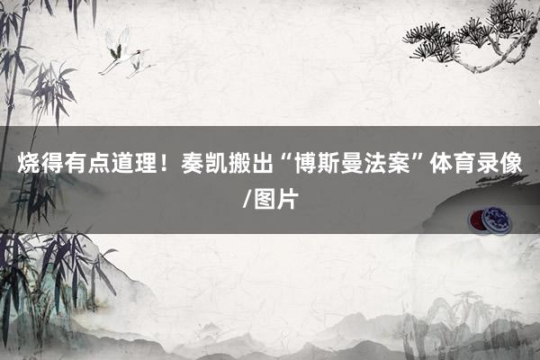 烧得有点道理！奏凯搬出“博斯曼法案”体育录像/图片