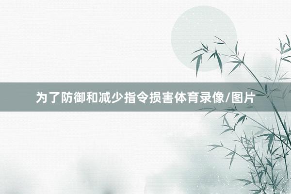 为了防御和减少指令损害体育录像/图片