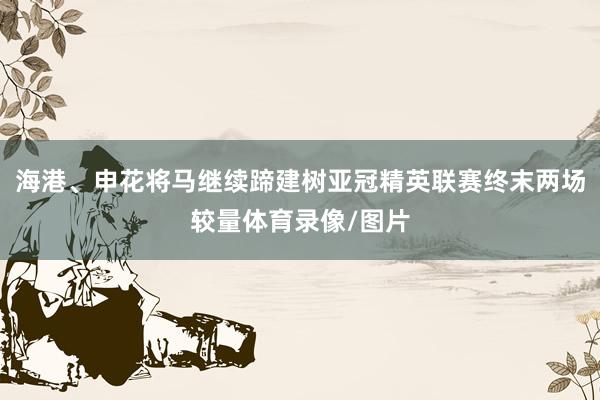海港、申花将马继续蹄建树亚冠精英联赛终末两场较量体育录像/图片