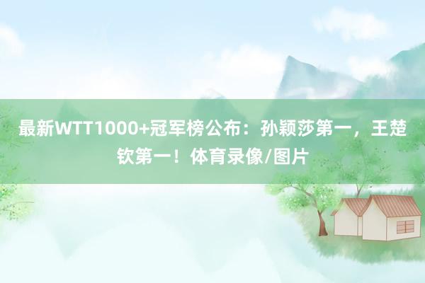 最新WTT1000+冠军榜公布：孙颖莎第一，王楚钦第一！体育录像/图片