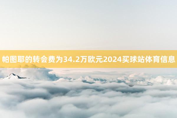 帕图耶的转会费为34.2万欧元2024买球站体育信息