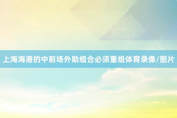 上海海港的中前场外助组合必须重组体育录像/图片